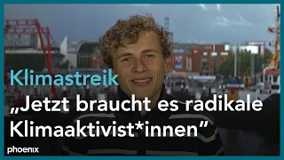 phoenix tagesgespräch mit Jakob Blasel (Klimaaktivist) am 25.09.20