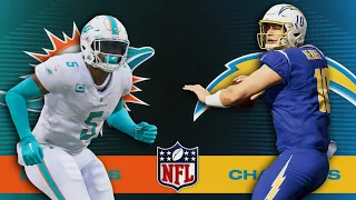 Dolphins vs Chargers Simulation Madden 24 Rosters