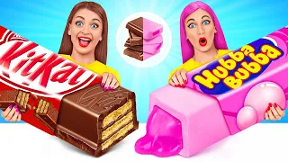 Жевательная Резинка vs Шоколадная Еда Челлендж #3 от Multi DO Challenge