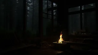 Rainy at Night in Forest | Sleep and Relaxing with Rain sounds