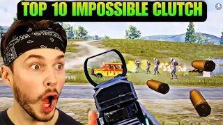 Top 10 Impossible Clutches By Youtubers || PUBG MOBILE, BGMI