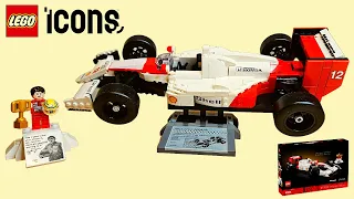 LEGO Icons McLaren MP4/4 & Ayrton Senna (10330) - Speed Build & Review
