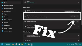 How to Fix Screen Resolution Problem Windows 11 | Easy Method