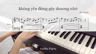 [#yuriko_playlist] Không Yêu Đừng Gây Thương Nhớ - Lyly | Piano Cover