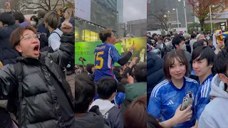 JAPAN IS QUALIFIED, SHIBUYA WENT WILD! 🎉🎊🇯🇵 [Football World Cup 2022]