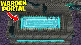 We Opened The WARDEN PORTAL in Minecraft... (Warden Dimension)