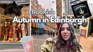 TRAVEL VLOG/ Bookworm Autumn in Edinburgh (Diagon Alley, cat cafe, REAL witch shop!)