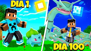 Sobrevivendo 100 DIAS NO PIXELMON o FILME!