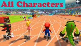 All Characters (100 Meter) - Mario & Sonic At The London 2012 Olympic Games