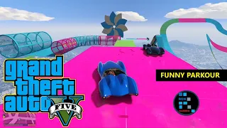 GRAND THEFT AUTO V | SCRAMJET PARKOUR FUNNY GAMEPLAY