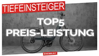 TOP5 Tiefeinsteiger E-BIKES mit Top Preisleistung