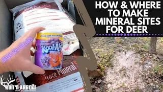 How and Where to Make Mineral Sites for Deer