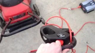 Lawnmower Cord to battery conversion