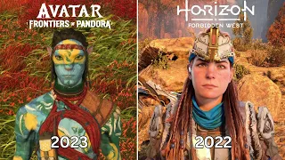 Avatar: Frontiers of Pandora vs Horizon Forbidden West  - Physics and Details Comparison