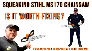 Stihl MS170 Chainsaw Won't Run - Is It Worth Fixing? Teaching Apprentice Dave