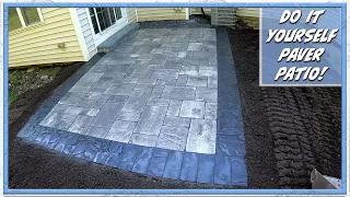 DIY Concrete Paver Patio | From Beginning To End!