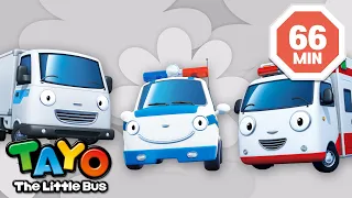 Tayo English Episode | 🤍White Vehicles Compilation🤍 | Cartoon for Kids | Tayo Episode Club