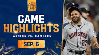 Astros vs. Rangers Game Highlights (9/6/23) | MLB Highlights