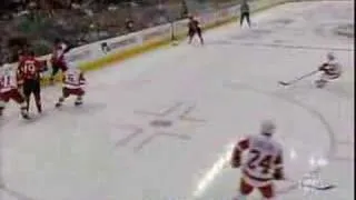 Alfredsson's goal 1/2 vs Red Wings - Jan 12/08