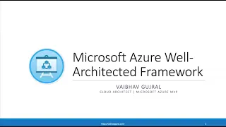 Well Architected Framework featuring Vaibhav Gujral