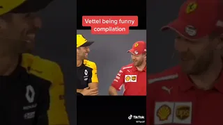 Vettel Being Funny For 40 Seconds Straight