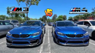 Can a Manual BMW M4 F82 Keep Up With The DCT M3 F80 ?!