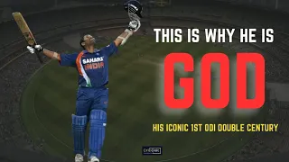 How Sachin Tendulkar Rewrote Cricket History? Story Of Sachin's 1st ODI Double Century | Criconit