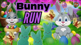 Bunny Run- An Easter PE Experience | Brain Break | Bunny Hop | Easter Workout | PhonicsMan Fitness