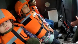 Kid-Sized Body Armor Protects Ukrainian Orphans During Evacuation From Frontline Village
