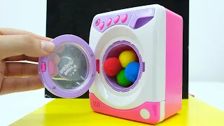 Satisfying with Unboxing Washing Machine Toy