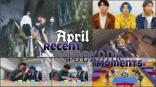 April Recent Taekook Moments✨🌈 | Run Ep. 139 | Behind Ep. 138 | Smart | Hyundai moments