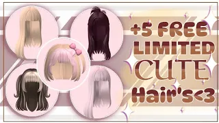 🌷༉:₊˚⊹ᰔ | Get these Cute Free Limited Hairs // Roblox // Free hairs