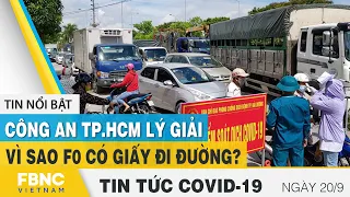 Tin tức Covid-19 mới nhất hôm nay 20/9 | Dich Virus Corona Việt Nam hôm nay | FBNC