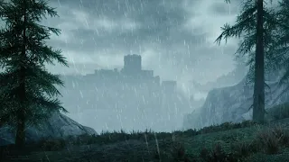 Skyrim - Thunderstorm Ambiance (rain, thunder, white noise)