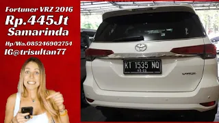 Dijual Fortuner VRZ diesel automatic 2016 4X2 Warna Putih Samarinda Hp085246902754