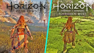 Horizon Forbidden West vs Horizon Zero Dawn - Physics and Details | Direct Comparison