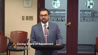 Zoning Board of Adjustment 3/18/2024