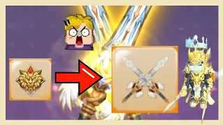 Ares shield  to Valkyrie's divine dual  blade.. how to get  Valkyrie's sword for free 🤔 blockman go