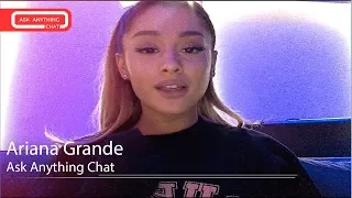 Ariana Grande Speaks Italian For The Fans.  Ask Anything Chat