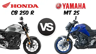 YAMAHA MT 25 2021 VS HONDA CB 250 R | Comparison | Mileage | Top Speed | Price | Bike Informer