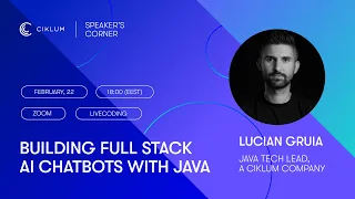 Building full stack AI chatbots with Java | Live coding session