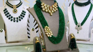 SEMI-PRECIOUS EMERALD LOOK JEWELRY BY TARUNA BIYANI