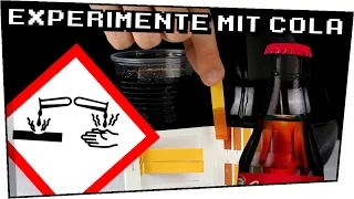 5 EXPERIMENTE mit COLA / Experimente für zuhause - Heimexperimente #71