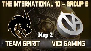 TEAM SPIRIT vs VG - 2 карта / Bo2 - Группа B / The International 10 [Bafik & Jotm]