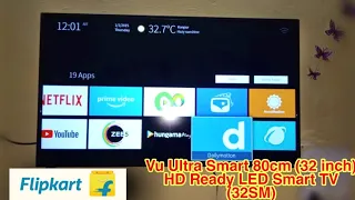 Vu Ultra Smart 80cm (32 inch) HD Ready LED Smart TV (32SM) ! Vu LED TV smart tv Full demo ! Rs-11499