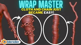 Wrap Master - Cloth and chain became easy in Blender