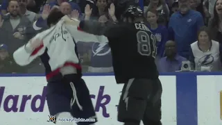 Tom Wilson vs Erik Cernak Mar 30, 2019