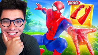 NOVA ARMA MÍTICA DO HOMEM ARANHA NO FORTNITE!!!