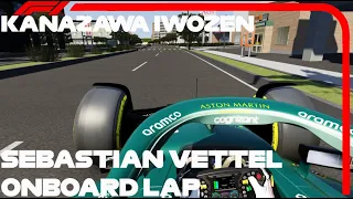 Sebastian Vettel Onboard Lap Through The City Of JAPAN | Aston Martin AMR22 2022 Car | Assetto Corsa