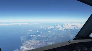 Gibraltar Approach Timelapse (Circle to RWY09)